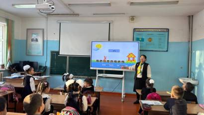 «Жуан және жіңішке дауысты дыбыстар» тақырыбында ашық сабақ өтті